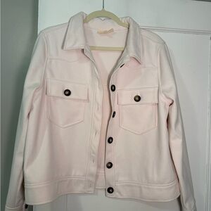 MELLODAY Pinkish White Jacket